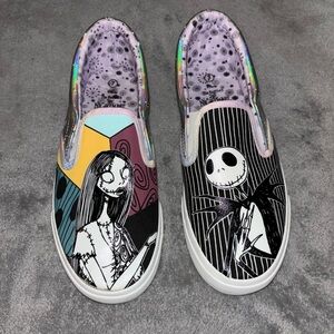 Nightmare Before Christmas Slip-On Sneakers - Multicolor Women’s Sz 7